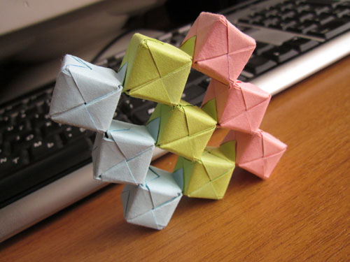Кубик в технике оригами
