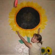 Подсолнух из бумаги своими руками