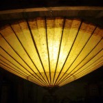 Лампа из бумажного зонта своими руками
