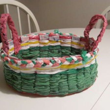 Корзинка на пасху из полиэтилена